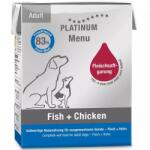 PLATINUM Menu Fish+Chicken - nedvestáp felnőtt kutyák számára 185 g - pepita