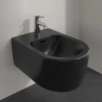 Villeroy & Boch Bideu suspendat, cu CeramicPlus, negru mat (Pure Black), Villeroy & Boch Skyla 448200R7 448200R7 (448200R7)