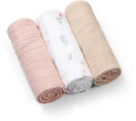 BabyOno textilpelenka színes 3db gyűrt muszlin puderrózsaszín 828/01 (69914566)
