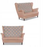  Carol Duo Skandináv Szárnyas Kanapé Family Furniture Rózsaszín És Szürke