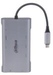 Dahua 232350 TC39 9 in 1 USB 3.1 Type-C to USB 3.0 + HDMI + RJ45 + VGA + SD/TF +PD Docking Station, Portbővítő
