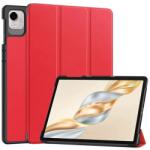 Gigapack tabletvédő álló, bőr hatású, aktív flip, oldalra nyíló, trifold, asztali tartó, piros, kompatibilis: Honor Pad X9a (GP-170338)