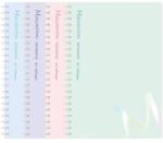 DELI Spirálfüzet vonalas DELI Macaron A/5 60 lapos pasztell színekben (DEN403-A5) - tonerpiac