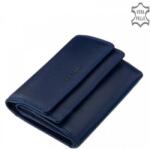 La Scala sötétkék kivül dupla pantentos kicsi női bőr pénztárca dco 99691