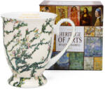 Queen Isabell Van Gogh Mandulavirágzás porcelán bögre 300 ml - fehér hátterű - díszdobozos (IMO-PP-W25VG338B-24059)