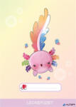 ICO Füzet, tűzött, A5, lecke, 32 lap, ICO "Süni", axolotl (7500085030) - alter