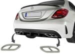 KITT Hangtompított Végek Fekete Mercedes Benz C-osztály W205 C-osztály S65 E65 GLE W166 X166 GLC W253 Sport AMG Design (MTMBAMGB)