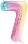  Fólia lufi szám alakú '7', 86 cm, pasztell szivárvány (FB1M-7-000P)