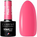 Claresa Fluo 8 Hibrid Körömlakk 5G Élénk rózsaszín Tökéletes fedés Ragyogás (4mass S.A.)