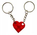 LEGO® Pl Kulcstartó Szív alakú kulcstartó Valentin nap (NE-2024)