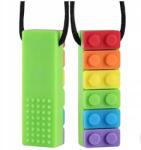  Logopédiai Rágóka Terápiás Építőkocka Nyugtató Érzékszervi Nyaklánc (gryzak terapeutyczny klocek)