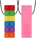  Logopédiai Rágóka Terápiás Építőkocka Nyugtató Érzékszervi Nyaklánc (GRYZAK LOGOPEDYCZNY DLA DZIECI x)