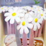 Kuki Nőnapi ajándék Zselés toll, rázós toll, rázó virág, Margaréta (7634)