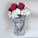 Aranjamente florale - Vaza Venus Flower Lady, silver fara aranjament