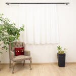 Hiko Perdea alba, scurta, tip in cu dantela Hiko Angie's Duck pentru geam bucatarie sau balcon, pentru galerie sau sina, cu rejansa Premium creion de 6, 5cm (100007566)