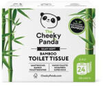 The Cheeky Panda Toalettpapír, bambusz, 3 rétegű, kistekercses, 24 tekercs, CHEEKY PANDA, fehér (PFTOILT24) - nyomtassingyen