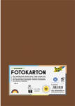  Dekorkarton, 2 oldalas, A4, 300 g, 50 lap, FOLIA, csokoládébarna (614/50 85) - nyomtassingyen
