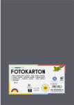 Dekorkarton, 2 oldalas, A4, 300 g, 50 lap, FOLIA, antracitszürke (614/50 88)