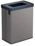 Keter Szelektív hulladékgyűjtő, fedél nélküli, 54 liter, CURVER "Verto Recycle", szürke/fekete (261012) - nyomtassingyen