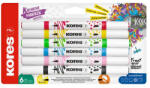 Kores Dekormarker készlet, akril, 1-2 mm, kétvégű, KORES " K-Kreative", 6 különböző szín (23061.21) - nyomtassingyen