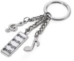 TROIKA Kulcstartó, 3 charm dísszel, TROIKA "5. Sinfonie (KR12-05/CH) - nyomtassingyen