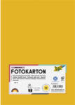  Dekorkarton, 2 oldalas, A4, 300 g, 50 lap, FOLIA, mélysárga (614/50 16) - nyomtassingyen