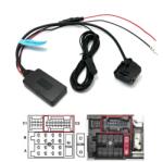 Yba Contech Adaptor Bluetooth AUX IN cu microfon 18 pini pentru Mercedes-Benz , Redare muzica Apeluri, 1999, 2006, 12V DC, Negru (BTY-MB18-CM)