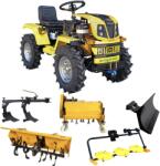 ProGarden Minitractor ProGARDEN Campo T18 V25.1 4x4 18CP benzina hidraulica fata-spate roti 6.00-12 cu freza tractata plug, tocator vegetatie cositoare cu discuri si lama zapada/pietris (4560000103PFPTLC) - agr