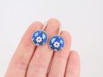 Atellier Wearable Art Cercei Royal Blue - cercei cu tortițe închise