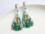 Atellier Wearable Art Cercei Wildflower cu elemente din argint