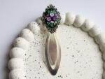 Atellier Wearable Art Semn de carte handmade Purple Garden