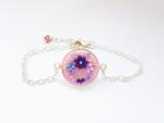 Atellier Wearable Art Brățară argint Purple Mood