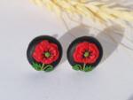 Atellier Wearable Art Cercei argint Poppy Love