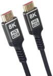 PremiumCord Cablu PremiumCord ULTRA HDMI 2.1 de mare viteză + Ethernet 8K@60Hz, placat cu aur, 0, 5m (kphdm21b05)