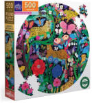 eeBoo 500 db-os Kör puzzle - Jaguars and Butterflies (PZFJGB) (PZFJGB)