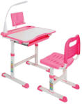  Állítható magasságú, többfunkciós, gyerek íróasztal-rózsaszín (HOP1001317-2)