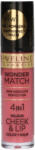 Eveline Cosmetics Wonder Match folyékony rúzs és pirosító /03