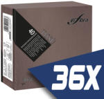 INFIBRA Szalvéta 38x38cm Csokoládébarna 2 réteg 40 lap/csomag (36 csomag) (I0527-KARTON)