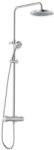 Kludi Logo Neo set de duș perete cu termostat cu duș de ploaie crom 6808205-00 (680820500)