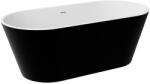 Besco Deeva cadă freestanding 170x80 cm ovală alb-negru #WWA-170DMBB (#WWA170DMBB)