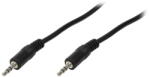 LogiLink Audiokábel, 3, 5 mm-es 3-Pin/M 3, 5 mm-es 3-Pin/M, fekete, 5 m