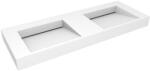 Oltens Stila mosdótál 140x45 cm négyszögletes klasszikus-dupla fehér 40005900 (40005900)
