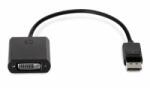 HP Compaq Преходник HP F7W96AA, DisplayPort към DVI, черен