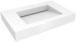 Oltens Stila mosdótál 90x45 cm négyszögletes klasszikus fehér matt 40002900 (40002900)