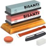 BISANTI Professzionális fenőkő készlet, 400/1000, 3000/8000, többszínű, 125x95x80mm (57780419)