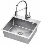 Ruvetti Cooksy Steel Chef mosogató csapteleppel acél/acél LPCSC5045BSSE (LPCSC5045BSSE)