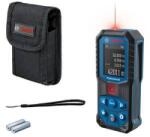 Bosch Лазерен далекомер Bosch Professional GLM 50-22, Обхват на измерване 50 м, Лазерен диод 635 nm, Точност ± 1, 5 мм, IP65, 2 акумулатори 1, 5 V LR6(AA), Защитна чанта, Презрамка за носене