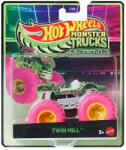 Mattel Hot Wheels Monster Trucks: Twin Mill neon zöld sötétben világító kisautó 1/64 - Mattel (JFX08/JFX22)