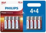 Philips Power alkáli AA elemek, 4+4 db (LR6P8BP/10)