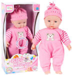 MalPlay Păpușă bebelus în cutie - cu sunete - 34cm (12386F) Papusa